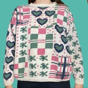 vintage hand knit sweater